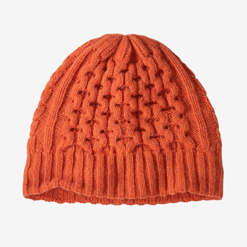 Coastal Cable Beanie – Madder Red