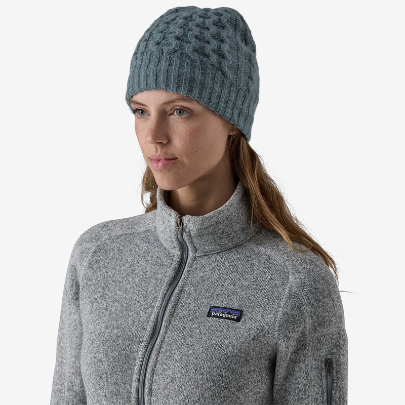 Coastal Cable Beanie – Utility Blue