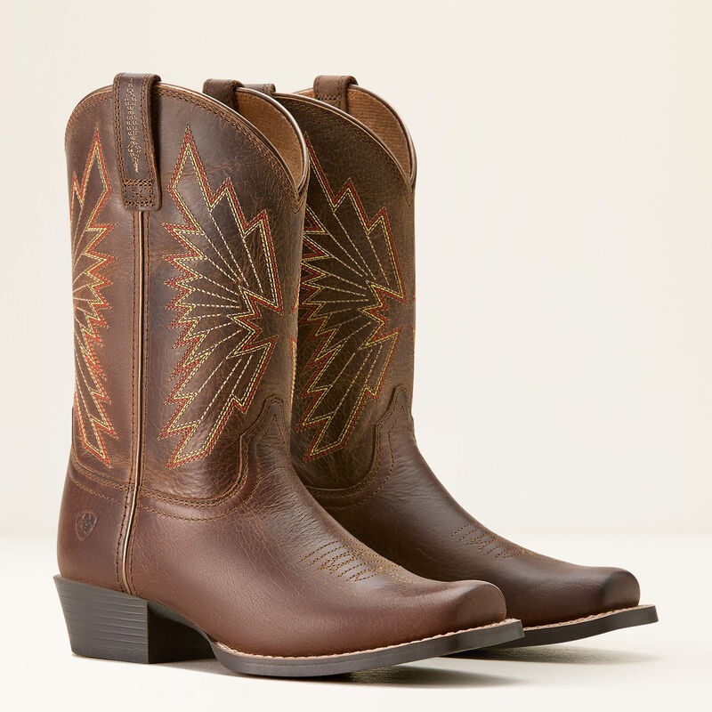 Kids’ Decatur Western Boot – Honey Bee