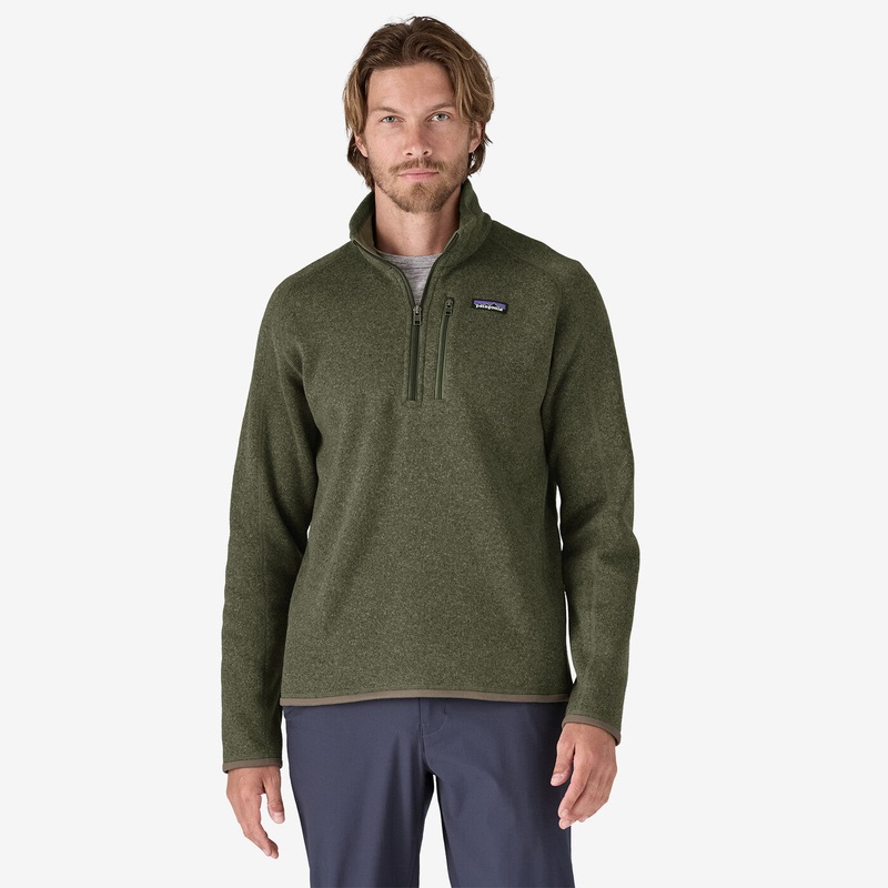 Men’s Better Sweater Quarter-Zip Fleece – Industrial Green