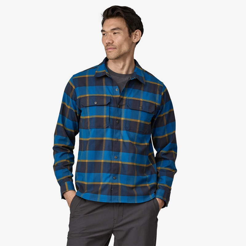 Men’s Canyonite Flannel Shirt – Cliffs Edge: Endless Blue