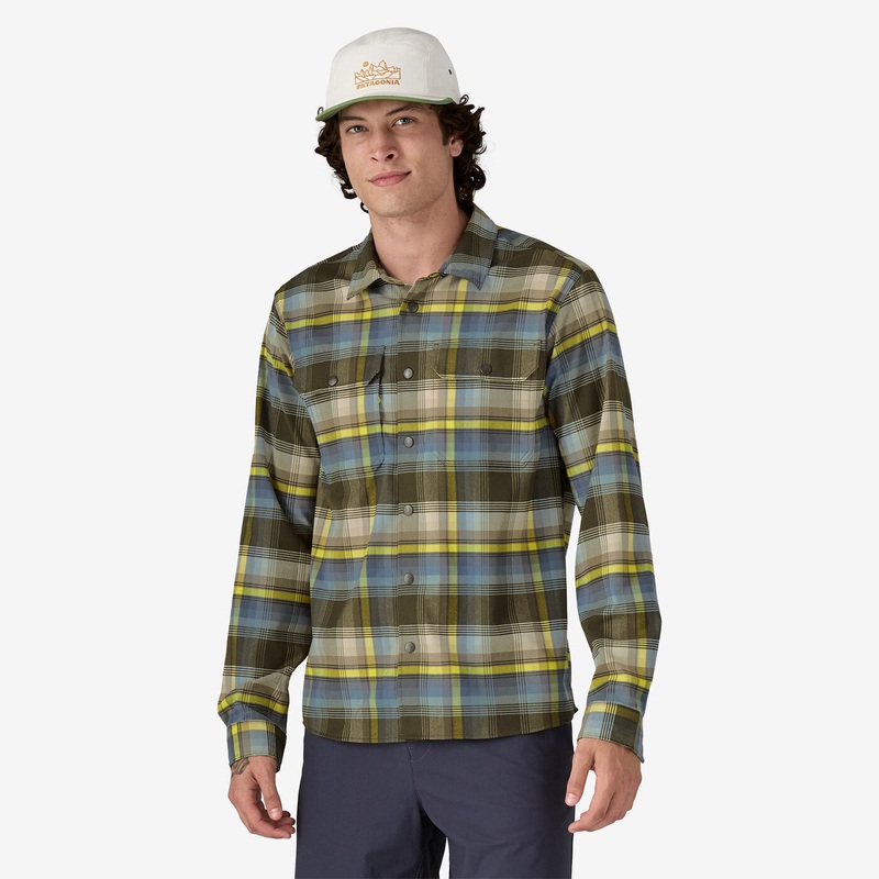 Men’s Canyonite Flannel Shirt – Vortex: Pine Needle Green