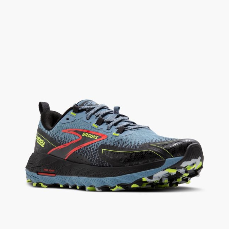 Men’s Cascadia 18 Shoe – Citadel/Ebony/Lime