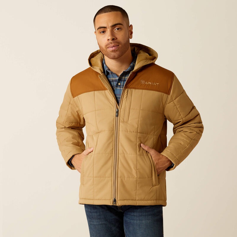 Men’s Crius Hooded Insulated Jacket – Kelp / Rubber