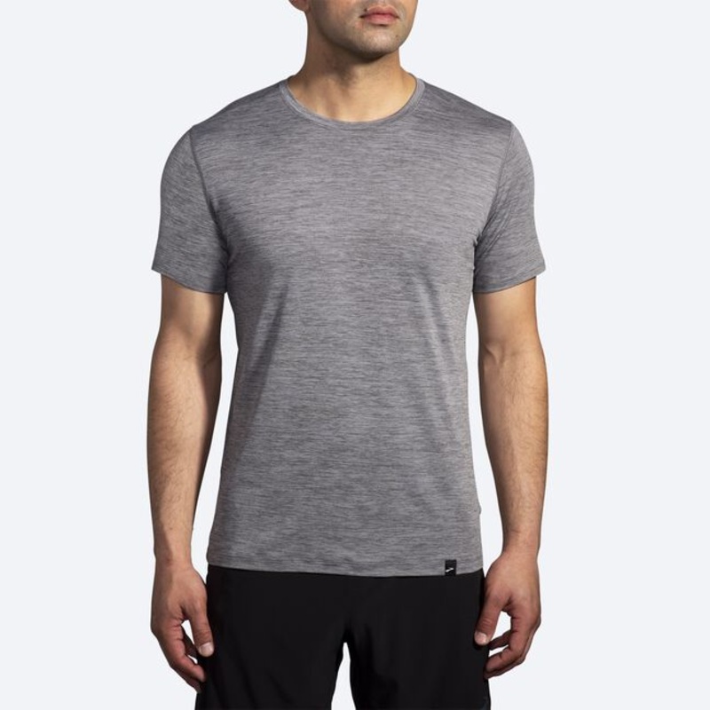 Men’s Luxe Short Sleeve Shirt|Heather Charcoal|SM|MD|LG|XL