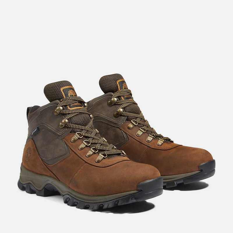 Men’s Mt. Maddsen Mid Lace Up Waterproof Hiking Boot – Dark Brown Full-Grain
