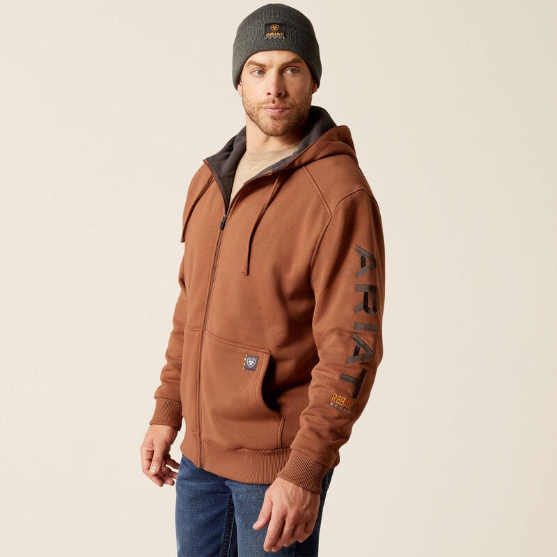 Men’s Rebar All-Weather Full Zip Hoodie – Aztec