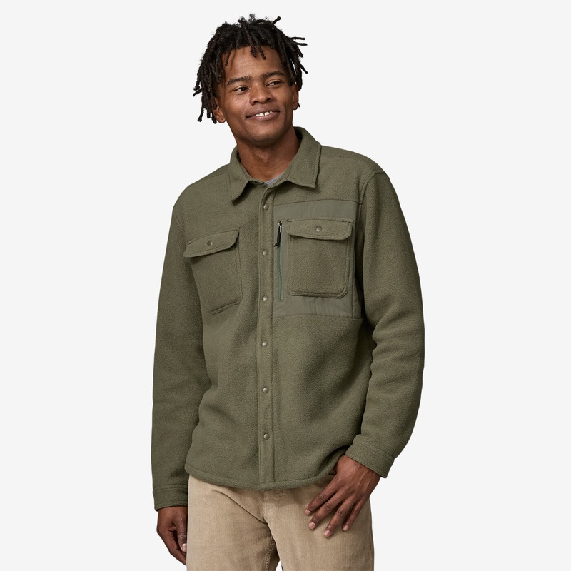 Men’s Synchilla Fleece Shirt Jacket – Basin Green