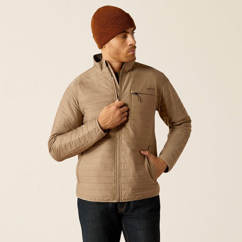 Men’s Wylie Full Zip Jacket – Khaki