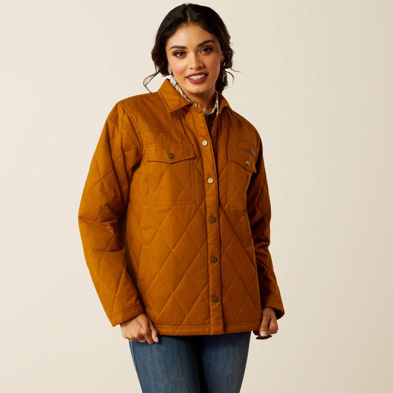 Women’s Grizzly Quilted Barn Jacket – Chestnut Horse