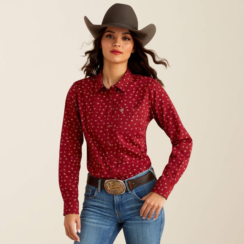 Women’s Kirby Stretch Shirt – Red Cattle Brand