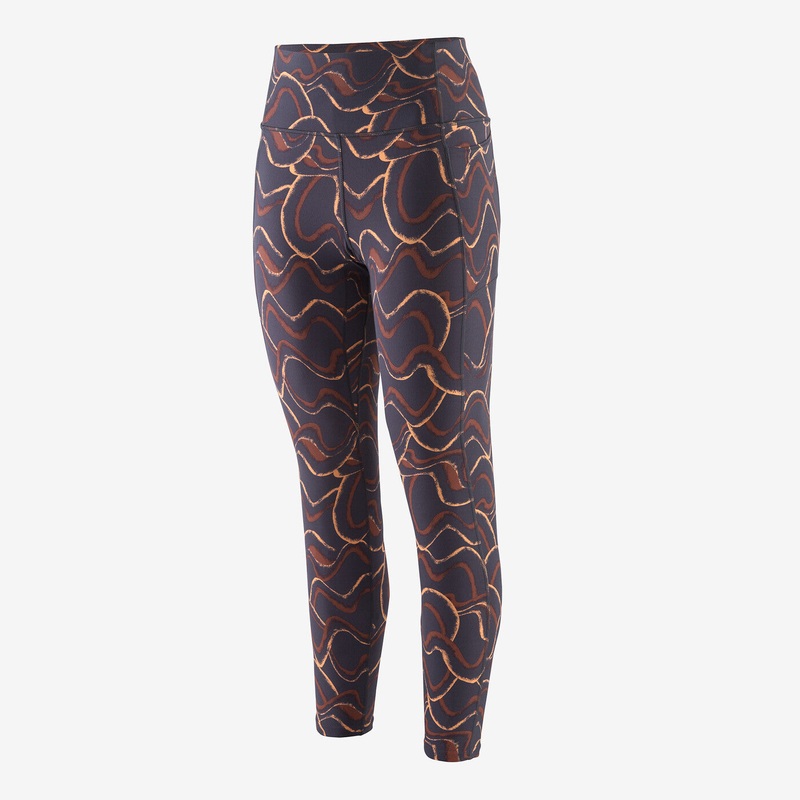 Women’s Maipo 7/8 Stash Tights – Currents: Smolder Blue