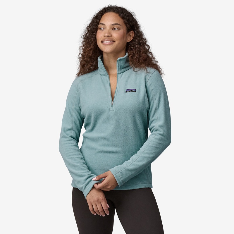 Women’s Micro D Quarter-Zip Fleece – Thermal Blue