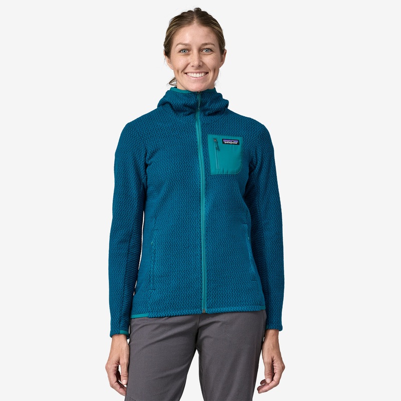 Women’s R1 Air Full-Zip Hoody – Lagom Blue