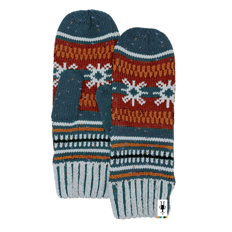 Chair Lift Mitten – Twilight Blue Donegal