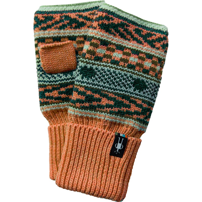 Fairisle Fleece Lined Hand Warmer – Apricot