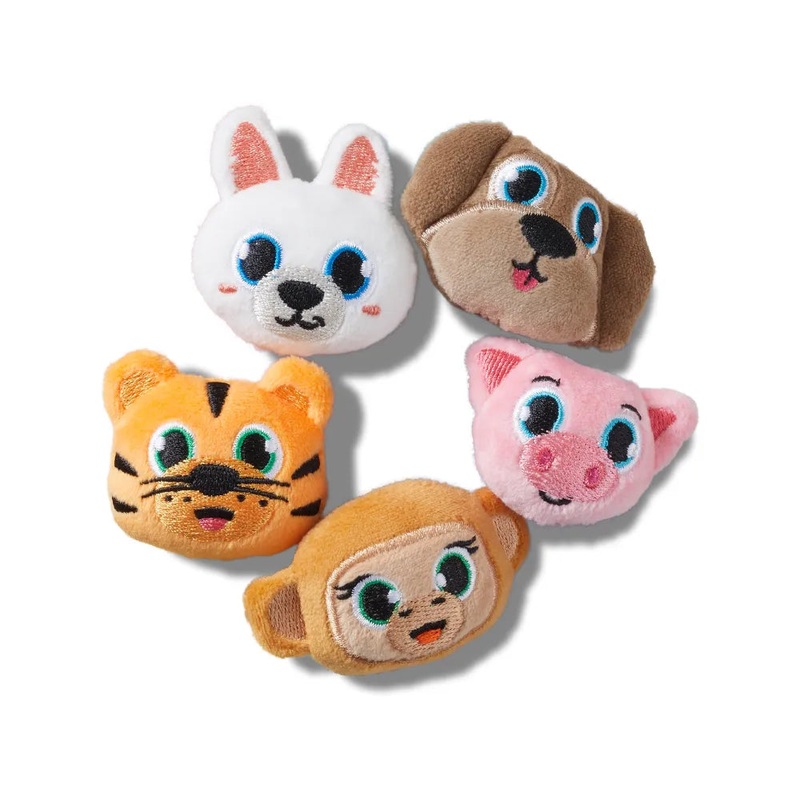 Fuzzy Animal 5-Pack Jibbitz|Assorted|5 Pack