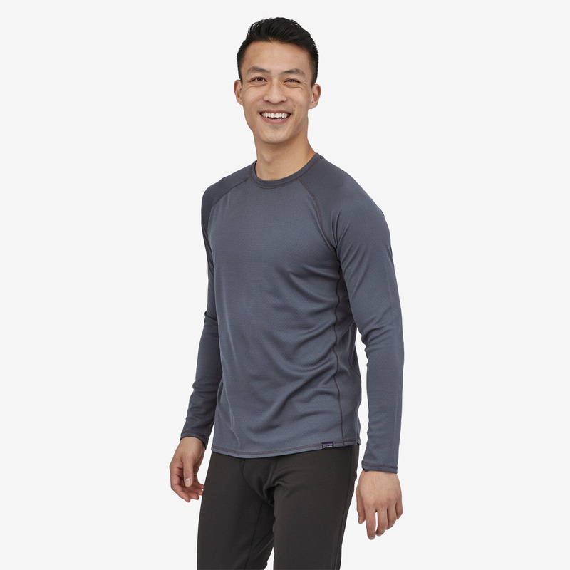 Men’s Capilene Midweight Crew – Smolder Blue