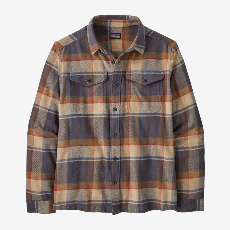 Men’s Fjord Flannel Shirt – Sunrise Ridge: Forge Grey
