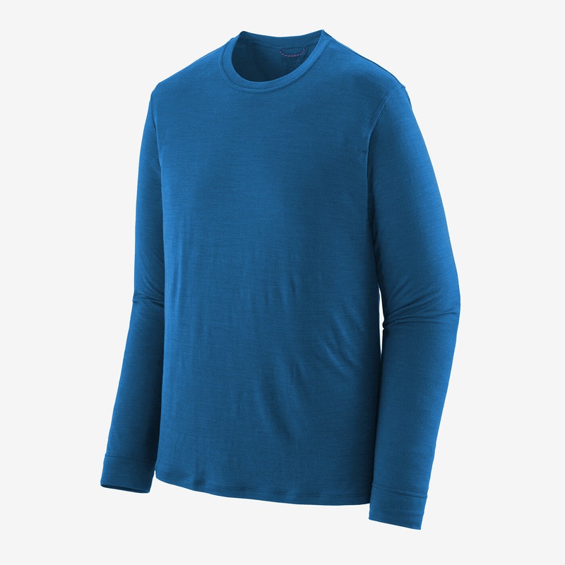 Men’s Long-Sleeved Capilene Cool Merino Shirt – Endless Blue