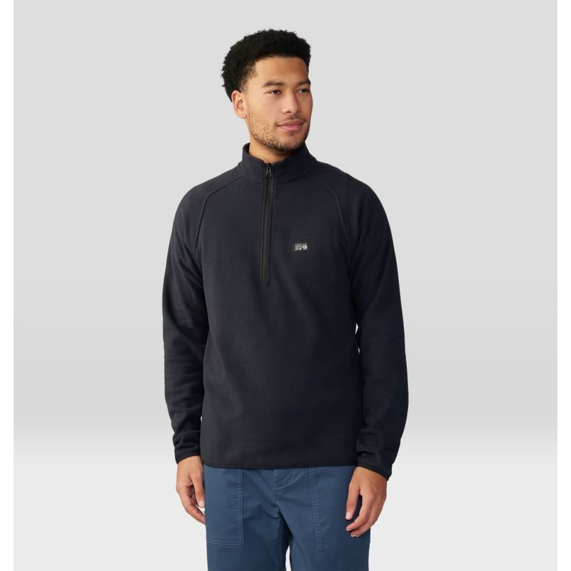 Men’s Microchill Quarter-Zip Pullover – Black