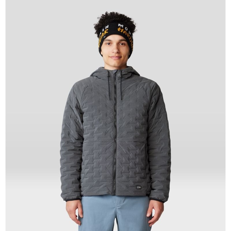 Men’s Stretchdown Light Full Zip Hoody – Volcanic Heather