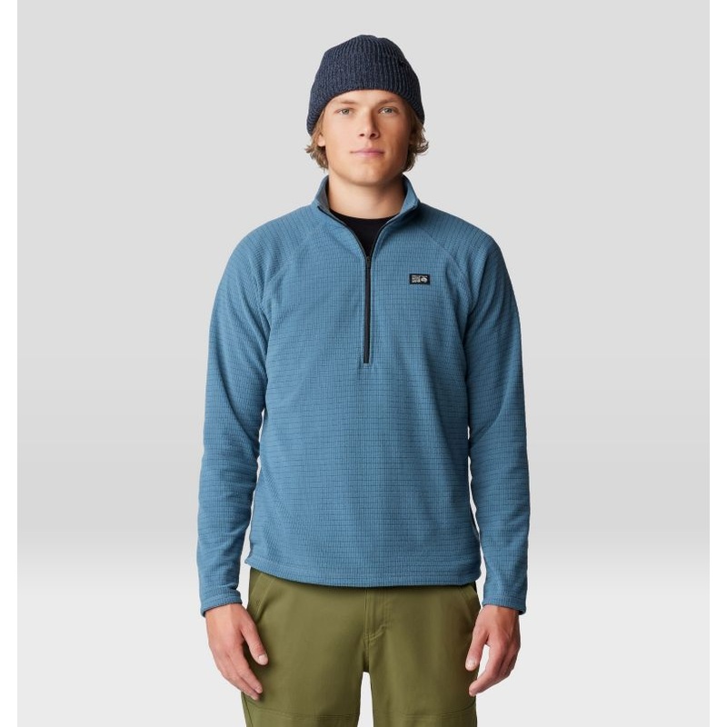 Men’s Summit Grid Half-Zip – Adriatic Blue