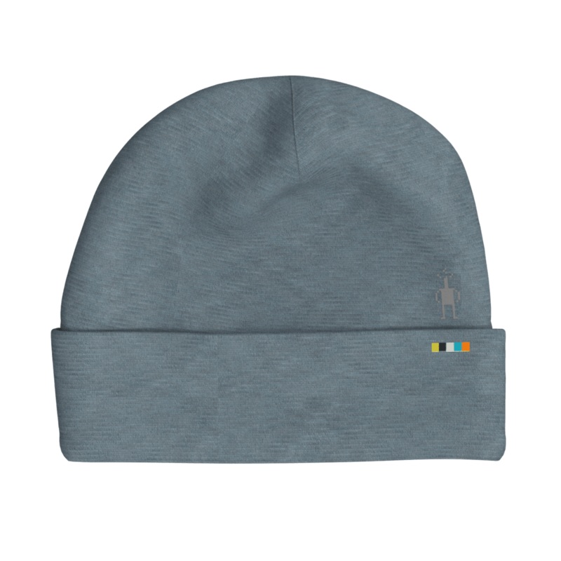 Thermal Merino Reversible Cuffed Beanie – Pewter Blue Heather