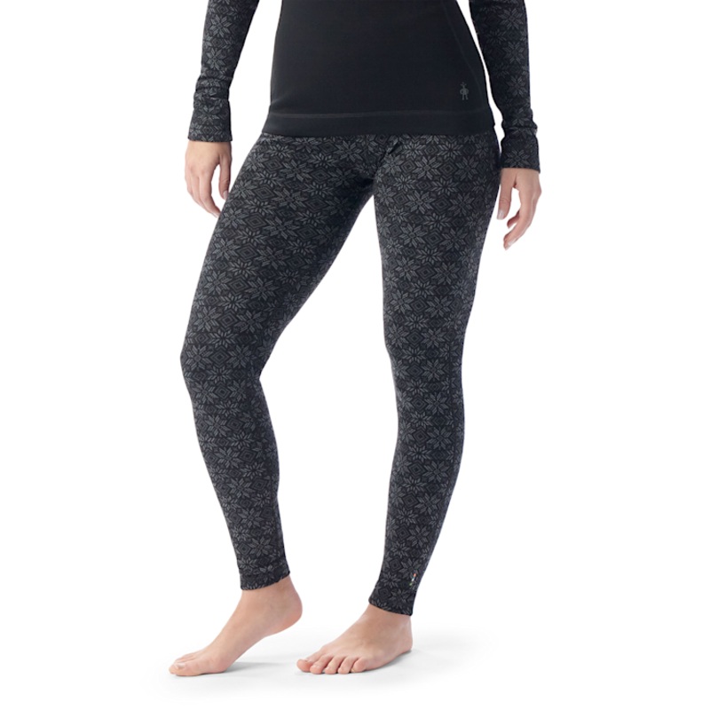 Women’s Classic Thermal Merino Base Layer Bottom – Black Digi Snow