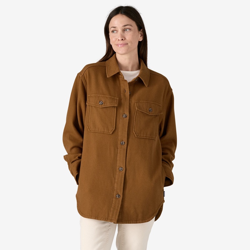 Women’s Fjord Loft Overshirt Jacket – Shelter Brown
