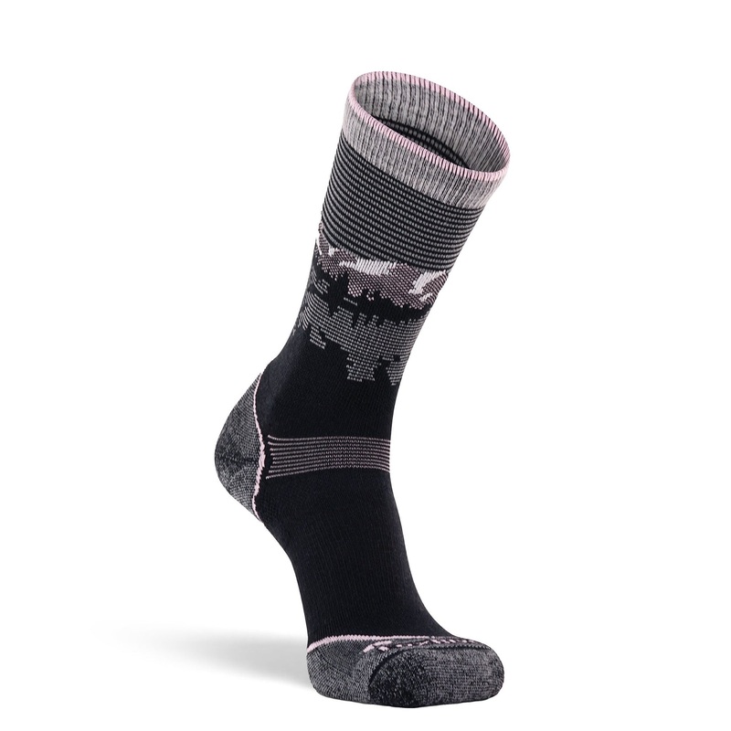 Women’s Krakatoa Lightweight Crew Hiking Sock – Black
