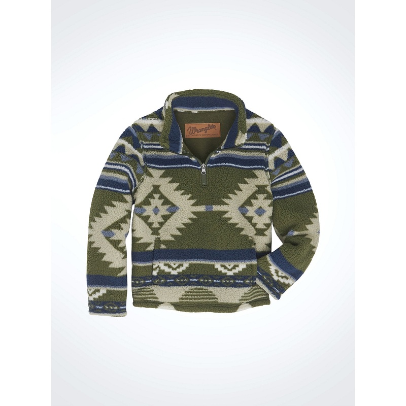 Boys’ Quarter-Zip Sherpa Pullover – Alpine