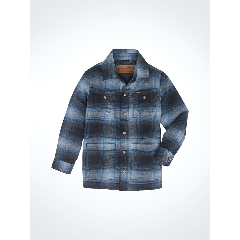 Boys’ Quilt Lined Flannel Shirt Jacket – Mid-State