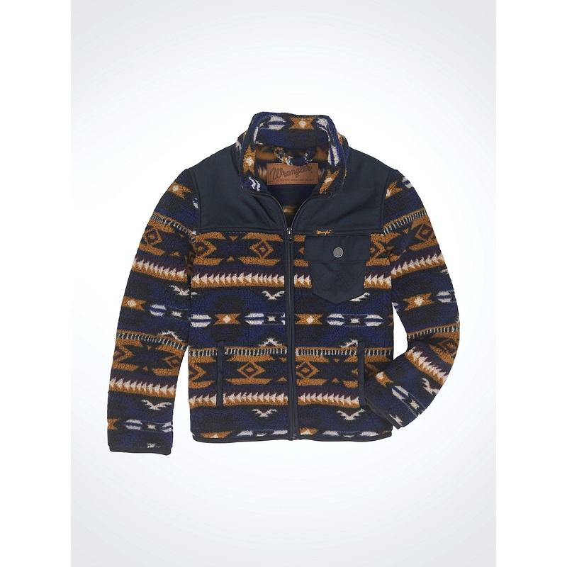 Boys’ Zip Front Lightweight Ripstop Sherpa Jacket – Desert Vibe