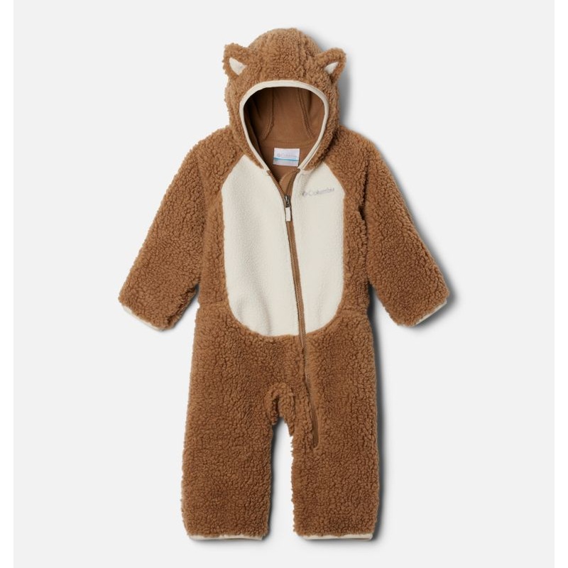 Infant Foxy Baby Sherpa Bunting – Delta/Chalk