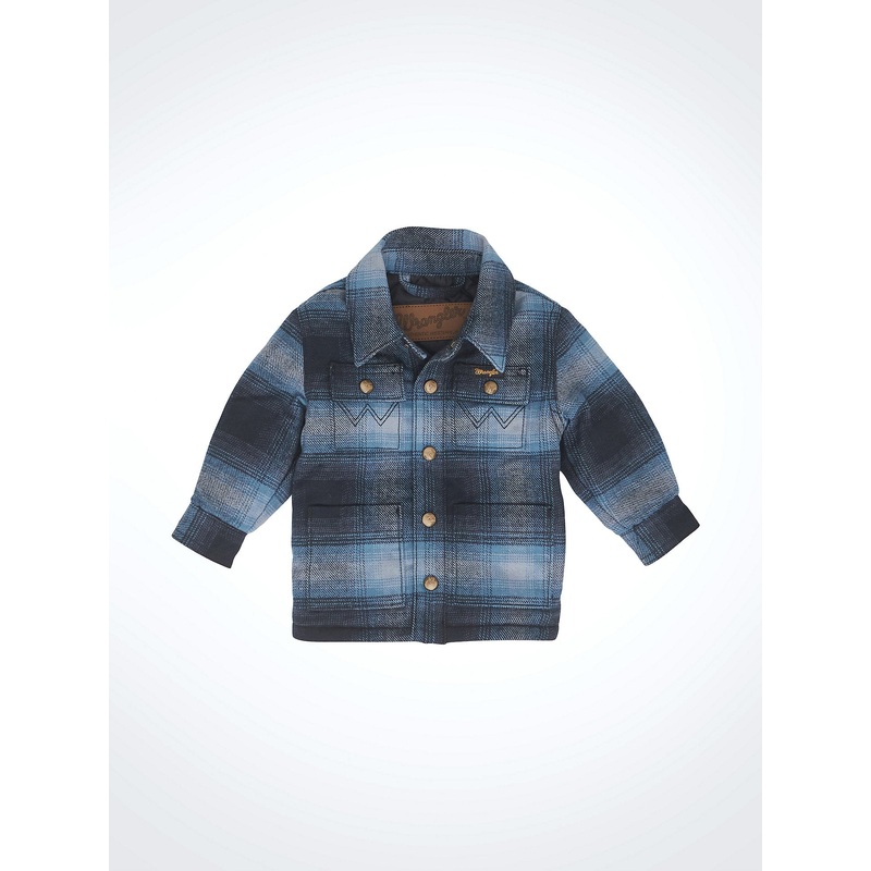 Little Boys’ Quilt Lined Flannel Shirt Jacket – Mid-State