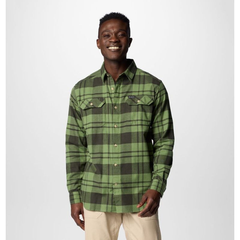 Men’s Flare Gun Stretch Flannel Shirt – Canteen River Crossing Plaid