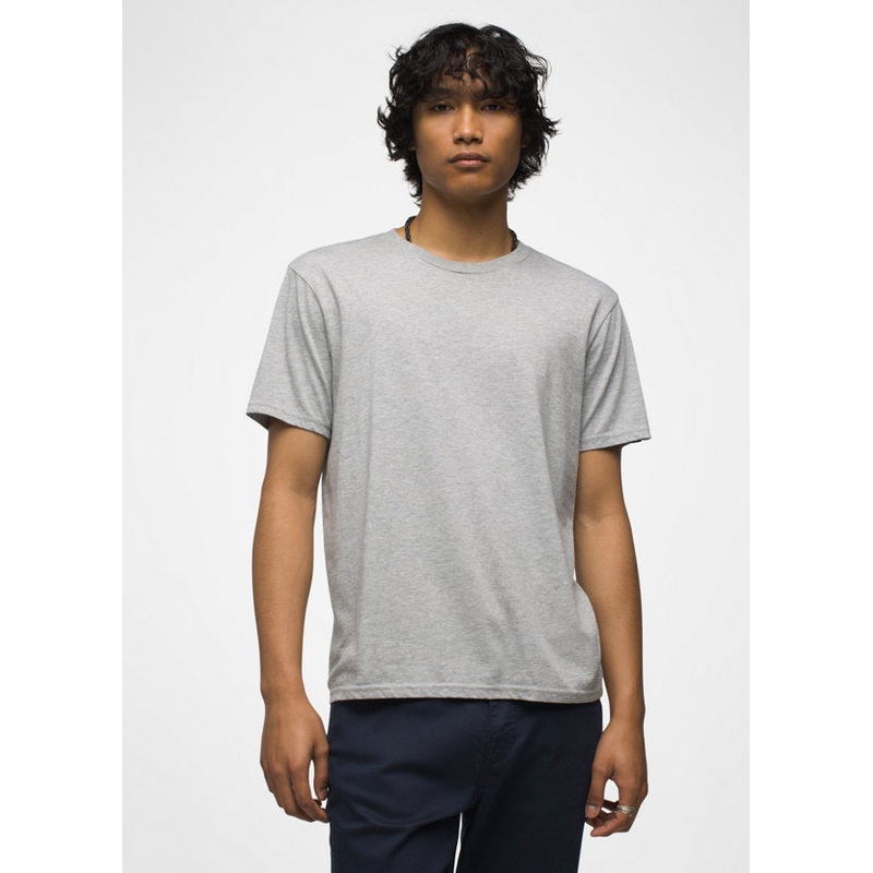 Men’s prAna Crew T-Shirt – Medium Heather Grey