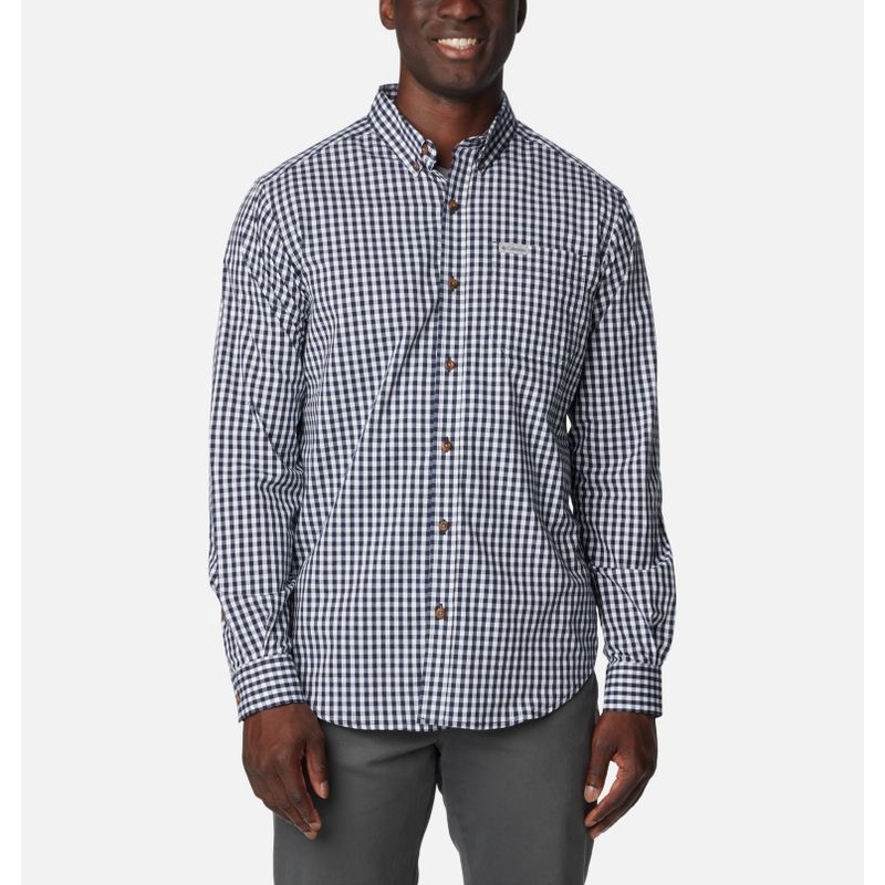 Men’s Rapid Rivers II Long-Sleeve Shirt – Collegiate Navy Everyday Gingham