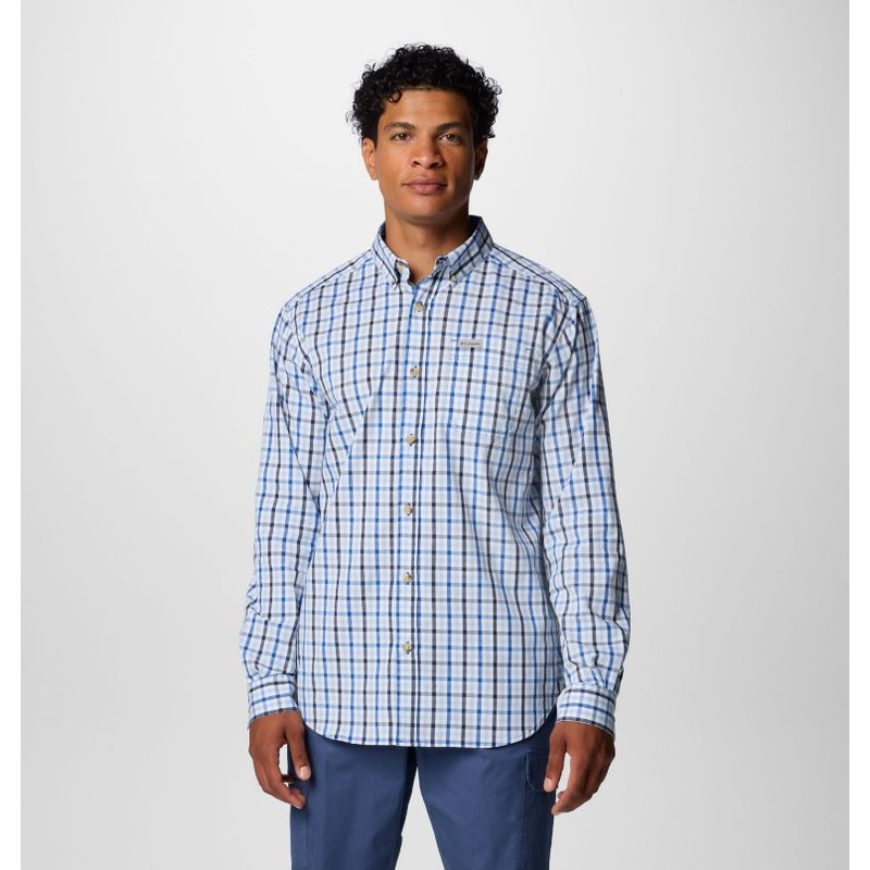 Men’s Rapid Rivers II Long-Sleeve Shirt – Mtn Blue Everyday Gingham