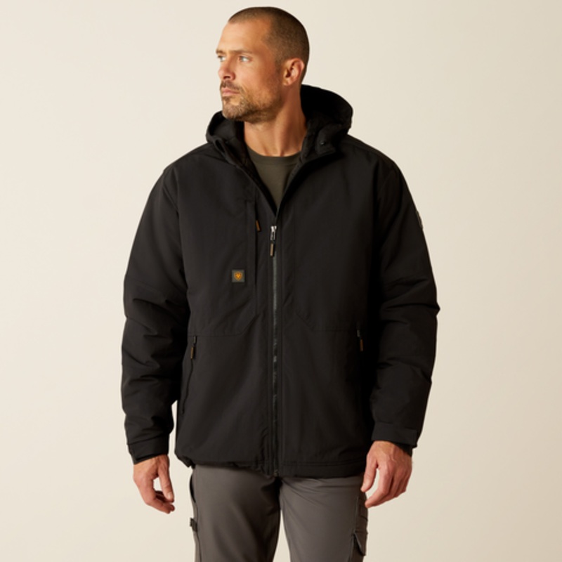 Men’s Rebar Cordura Ripstop Insulated Jacket – Black