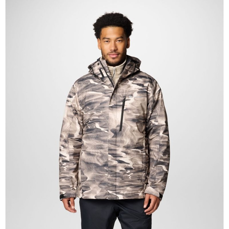 Men’s Whirlibird V Printed Interchange Jacket – Dark Stone Windblown Print