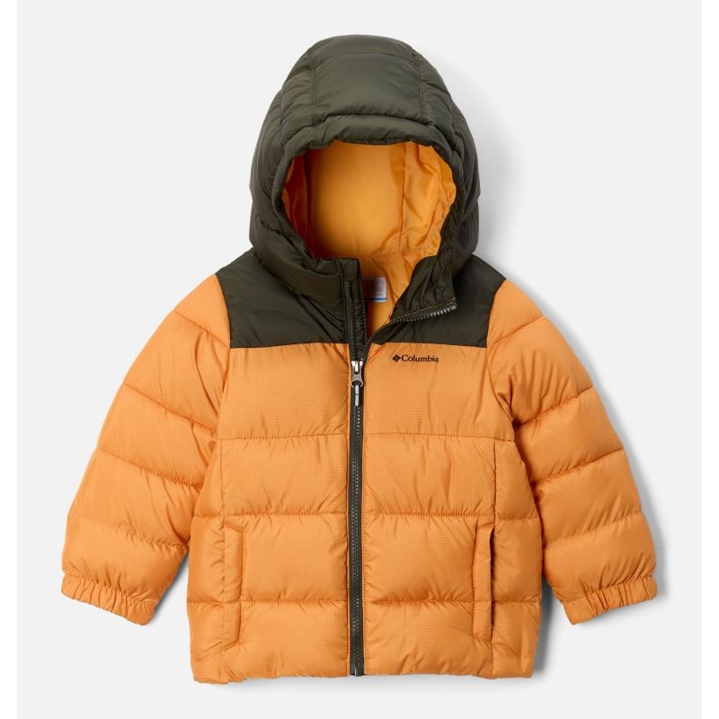 Toddler Puffect Hooded Jacket – Sunstone/Greenscape