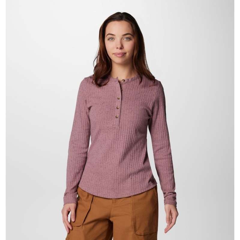 Women’s Brea Falls Henley Long-Sleeve Shirt – Fig