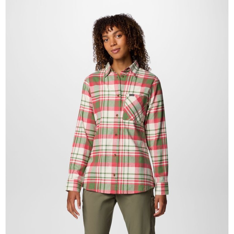 Women’s Calico Basin Flannel Long-Sleeve Shirt – Canteen Multiplaid