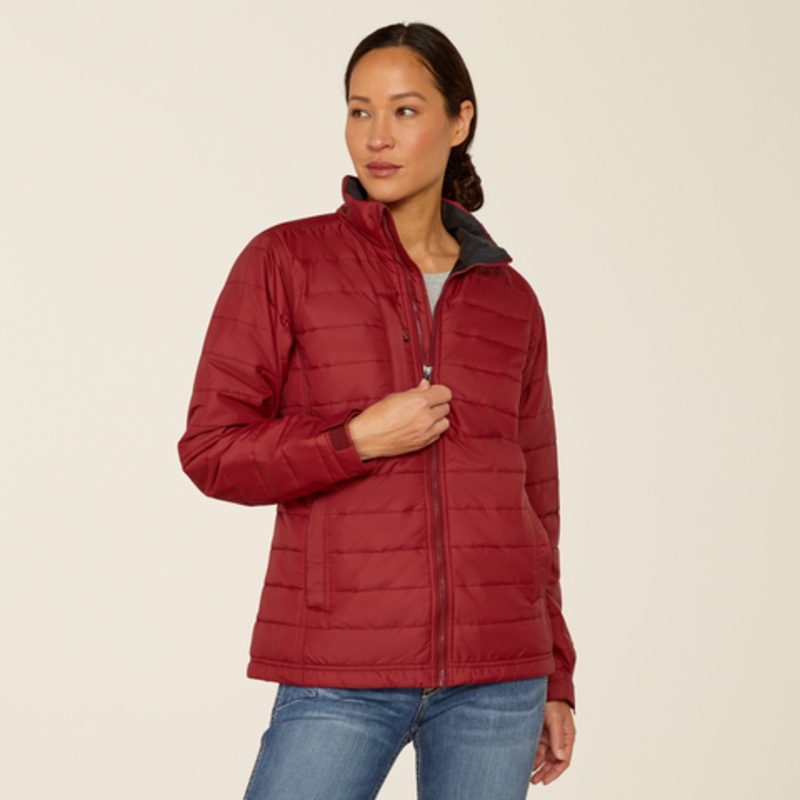 Women’s Rebar Cordura Ripstop Lightweight Insulated Jacket – Cabernet