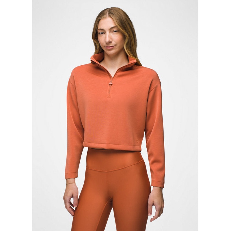 Women’s Shea Half Zip – Terracotta