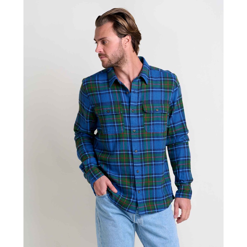 Men’s Creekwater Flannel Long-Sleeve Shirt – Cornflower