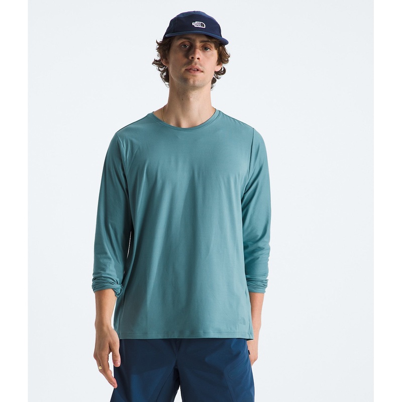 Men’s Dune Sky Long-Sleeve Crew – Algae Blue