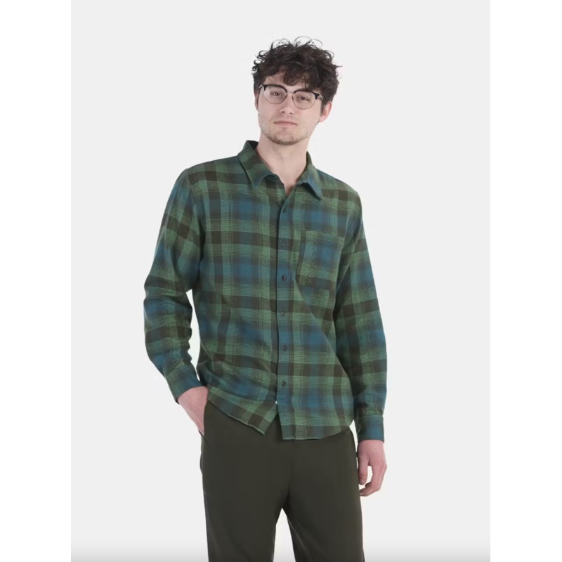 Men’s Fairfax Novelty Lightweight Flannel Shirt – Clover